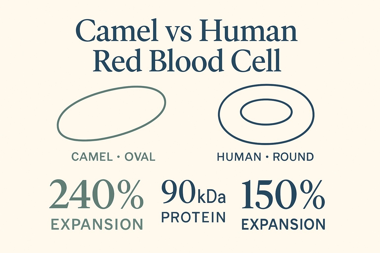 Why Are Camel Red Blood Cells Oval Shaped? The Reason infographic