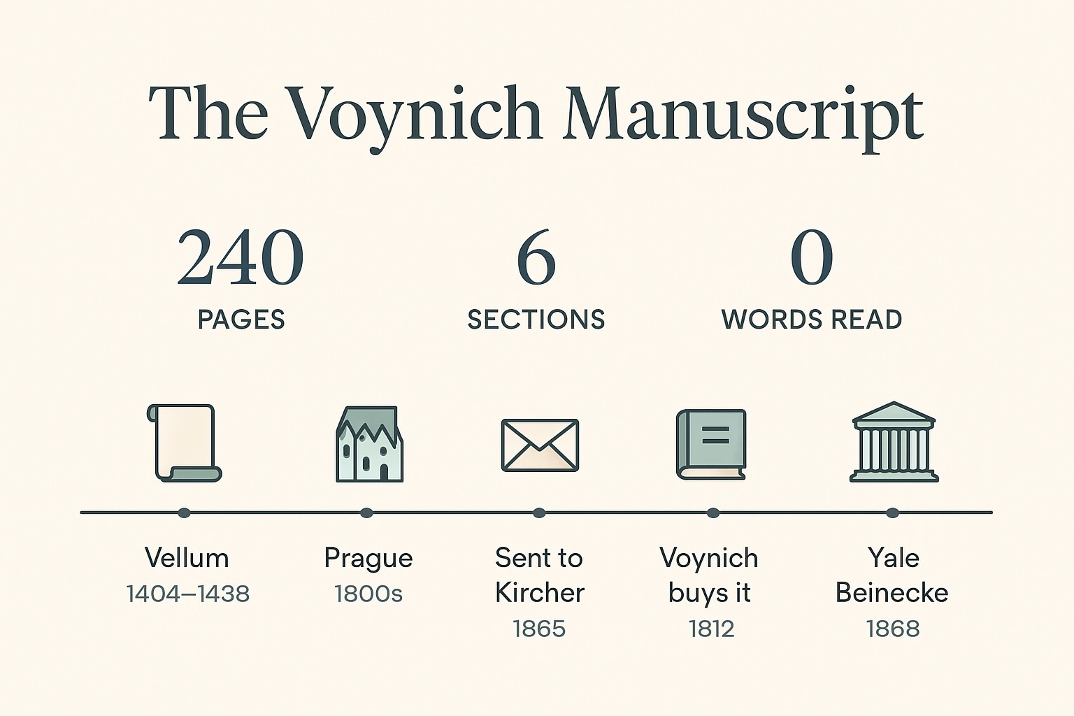 Why the Voynich Manuscript Has Never Been Decoded infographic